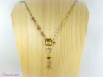 collier en Tourmaline rose