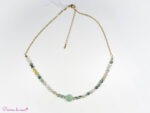 collier en Agate arbre et Aventurine verte