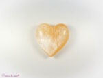 cœur en Sélénite orange