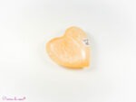 cœur en Sélénite orange