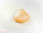 cœur en Sélénite orange