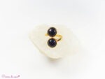 Bague en Obsidienne noire