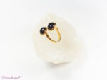 Bague en Obsidienne noire