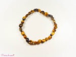 Bracelet en œil de tigre nuggets "Protection"