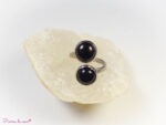 Bague en Obsidienne noire