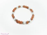 Bracelet en Quartz fraise et pierre de lune