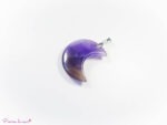 Pendentif lune en Améthyste