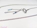 collier en Iolite et Apatite bleue