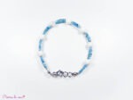 Bracelet chaîne en Apatite et Howlite