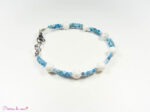 Bracelet chaîne en Apatite et Howlite