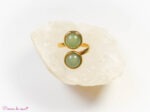bague aventurine verte