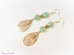 Boucles d'oreilles en Aventurine verte