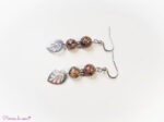 Boucles d'oreilles en Obsidienne fleurie