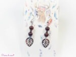 Boucles d'oreilles en Grenat
