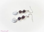 Boucles d'oreilles en Grenat