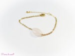 Bracelet chaine en Quartz rose