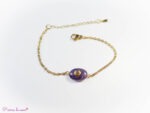 Bracelet chaine en Améthyste