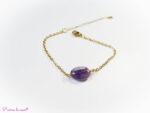Bracelet chaine en Améthyste