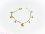 Bracelet chaine en Chrysocolle