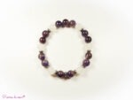 Bracelet en Améthyste et Calcite rose