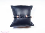 bracelet chaine en Fuschite et Rhodonite