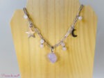 Collier en Quartz rose et Améthyste