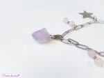 Collier en Quartz rose et Améthyste