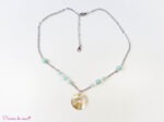 Collier en Amazonite et pierre de lune