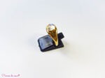 Bague en Pierre de lune (Péristérite)