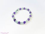 Bracelet en Aventurine verte et Améthyste