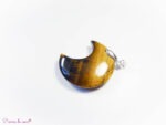 Pendentif lune en œil de tigre